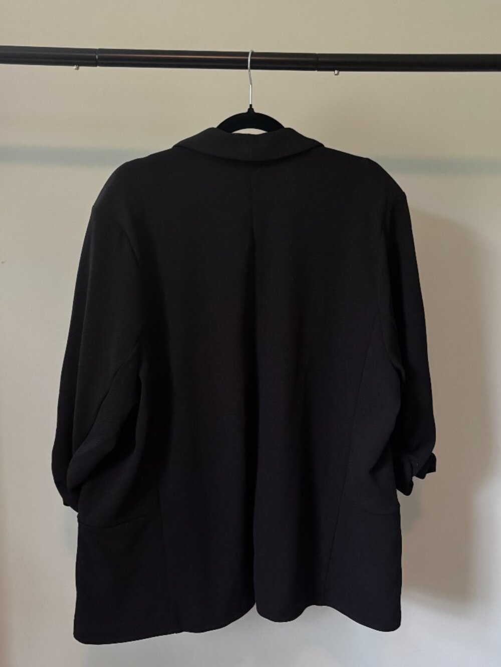 Bar III Black Open Front Blazer 3/4 Sleeve 3X NWT - Picture 3 of 7